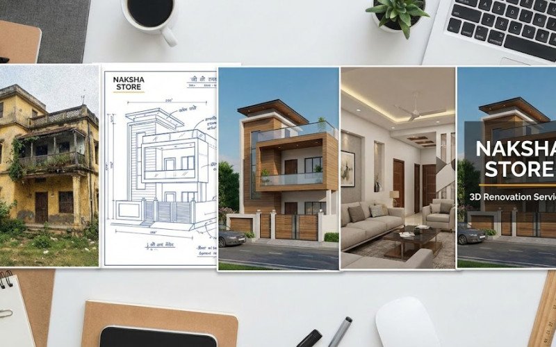 Indian House Renovation Services by NAKSHA STORE